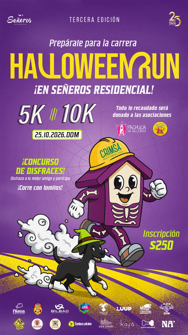Póster oficial de la Halloween Run 2026