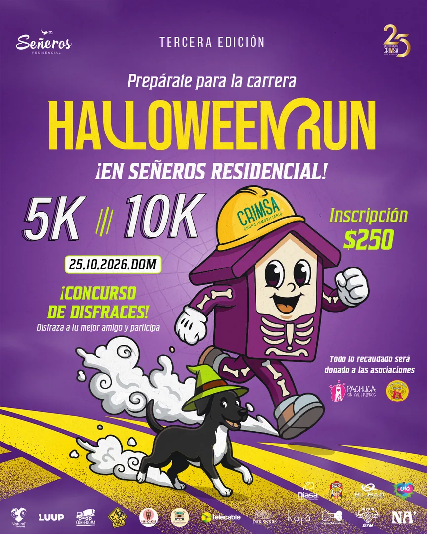 Póster oficial de la Halloween Run 2026