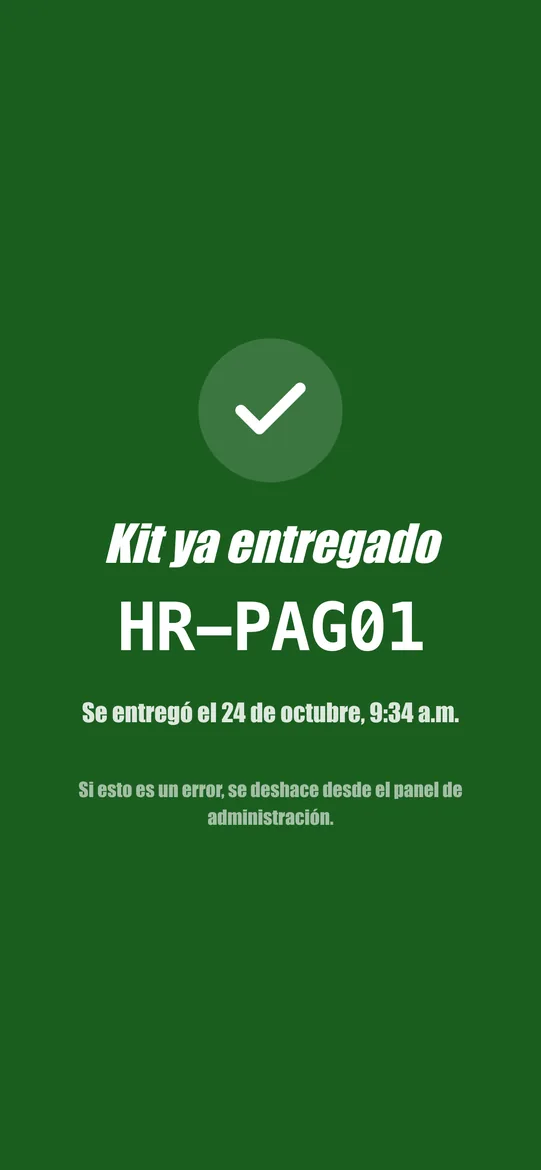 Kit entregado