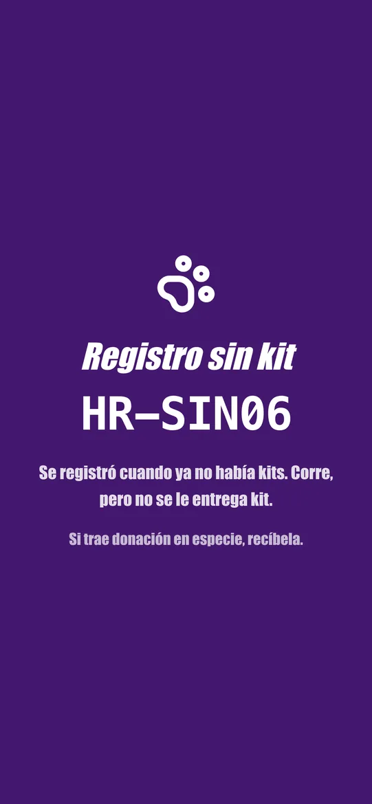 Registro sin kit