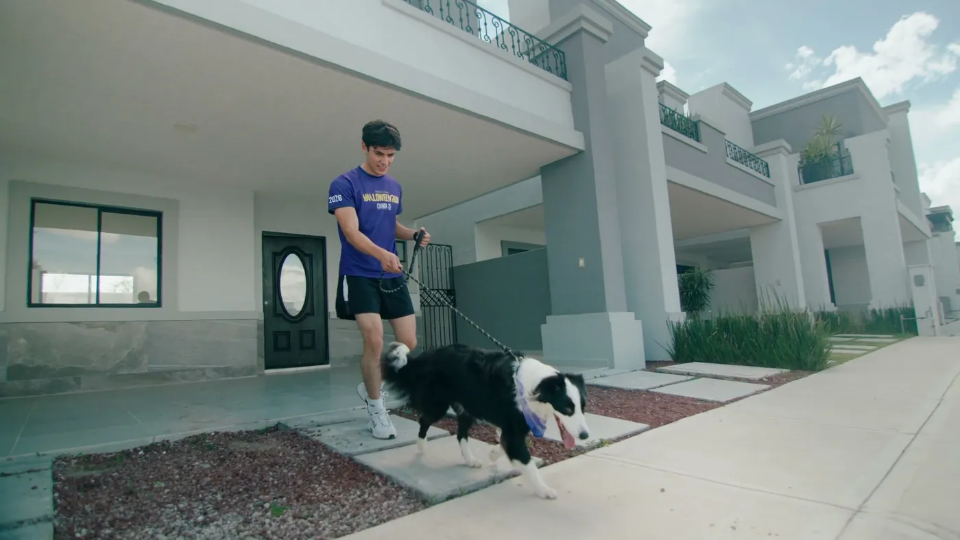 El corredor y su perro